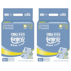 包寧安 舒適棉柔看護墊 抗菌/ 鑽臭/ 快速導流 菱形壓紋設計 抗菌高分子吸收體, 加大型(60 x 75cm), 10片, 2包