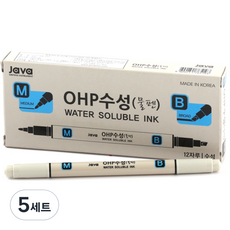 JAVAPEN OHP水性筆 M&B, 黑色, 60個