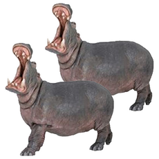 PAPO FRANCE 河馬動物公仔, 2個