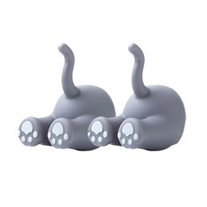 美得像專櫃 動物尾巴牙刷架, 貓貓, 2個