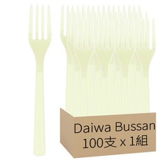 Yamani 大和物産 一次性塑膠叉子, 100支, 1組