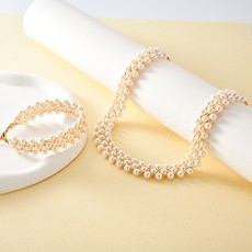 NOID-B 3串珍珠手工項鍊組