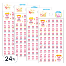 DA5293 칭찬 참잘했어요 베이비레빗, 혼합색상, 24개