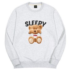 옥스타 남녀공용 슬리피 곰돌이 특양면 맨투맨 1SSP020