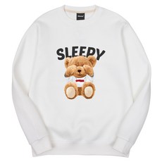 옥스타 남녀공용 슬리피 곰돌이 특양면 맨투맨 1SSP020