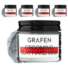 그라펜 그루밍 클레이 하드 헤어왁스, 75g, 5개