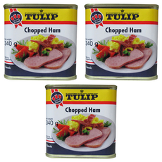 튤립푸드 촙트 햄통조림, 340g, 3개