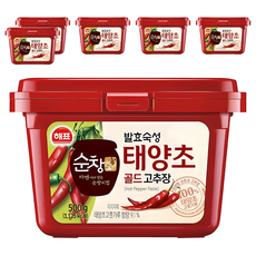 Sunchanggong 太陽草黃金辣椒醬, 500g, 6個