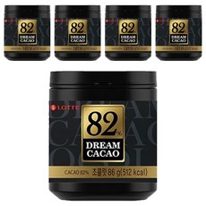LOTTE 樂天 骰子巧克力, 82%可可, 86g, 5罐