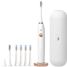 오아 클린이 소프트B 자동 압력센서 음파 전동 칫솔 + 전용 리필 칫솔모 4p, OOT-003WH(화이트칫솔), VO-ET034(칫솔모), 화이트, 1세트