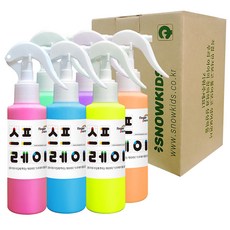 SNOWKIDS 顏料噴霧組, 140ml, 6色