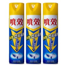 噴效 水性噴霧殺蟲劑, 600ml, 3瓶