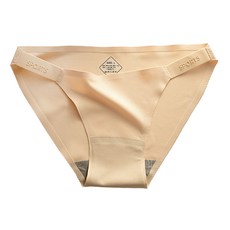 bebehome 石墨烯抗菌性感提臀冰絲無痕中低腰彈力內褲, 膚色