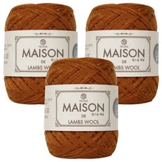 연일섬유 램스울 메종 뜨개실, 14캬라멜, 3개