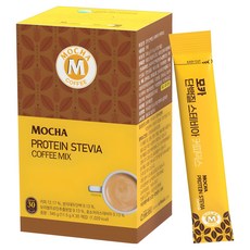 MochaC&T 蛋白質補充甜菊糖即溶咖啡隨身包, 1盒, 30條, 11.5g