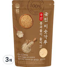 엄마사랑 국산 통곡물이 들어간 국민 미숫가루, 600g, 3개