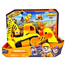 SPIN MASTER 汪汪隊 小礫與工程家族汪汪工廠系列 小礫 + 大型挖掘推土車 Set, Yellow, 1組