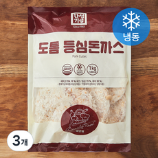 쿡앤팜 한성기업 도톰등심 돈까스 (냉동), 1kg, 3개