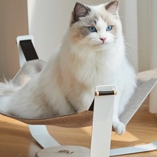 STUDIO ALIVE 貓咪波浪吊床, 牛津灰, 1個