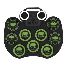 KONIX D600 手捲電子鼓 7mm 加厚鼓面 7種鼓組風格 2000mAh超強續航, 438 x 340 x 40mm, 1個