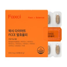 팍시 다이어트 FCCE 발효율피, 60정, 1개
