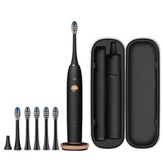 오아 클린이 소프트B 음파 전동칫솔 블랙 + 소프트 리필 칫솔모 4P 블랙세트, OOT-003BK(칫솔), VO-ET034(브러쉬), 블랙, 블랙, 1세트