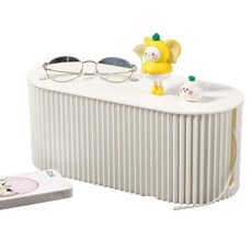 Darumi 單色電線整理盒, 白色, 1個