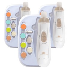 리틀클라우드 유아용 안전 네일트리머, 베이지, 3개