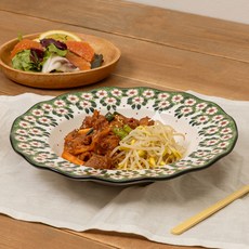 PRACA Maison Objet 荷葉邊義大利麵碗, 蜜桃, 1個