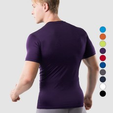 아르메데스 남성용 언더레이어 무지테크핏 반팔 상의 AR-51