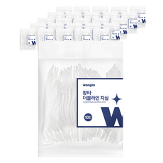 왕타 더블라인 치실, 8cm, 500개입, 6개