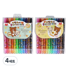 베스틴 리락쿠마슬라이더색연필, 12색, 4세트