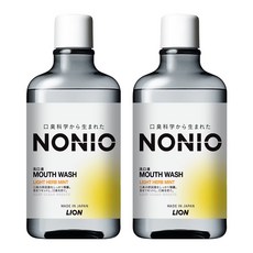 LION 獅王 NONIO 終結口氣漱口水，99.9%口臭原因菌去除，幫助清除牙菌斑，日本調香職人特調, 600ml, 2瓶