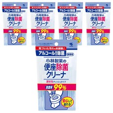 KOBAYASHI 小林製藥 馬桶座墊專用清潔濕紙巾, 2.5g, 10張, 5包