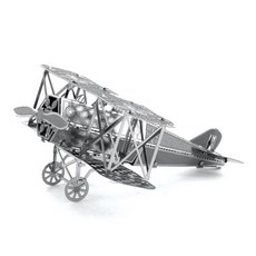 3D立體微型雕塑拼圖 9~14cm, 1片, 福克雙翼機, 1組