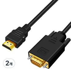 iN NETWORK HDMI to RGB VGA 轉換線 IN-HDR018, 2個, 1.8m