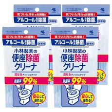 KOBAYASHI 小林製藥 馬桶座墊專用清潔濕紙巾, 2.5g, 10張, 4包