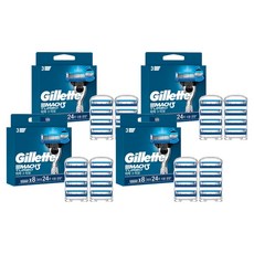 Gillette 吉列 正品 鋒速3 渦輪刮鬍刀片, 8入, 4個