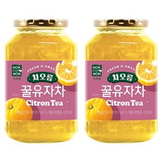 녹차원 차오름 꿀유자차, 1kg, 2개