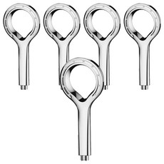 Winprice Handyflower精緻輕量型淋浴蓮蓬頭, 銀色, 5個