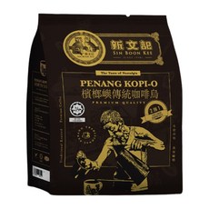 SIN BOON KEE 新文記 檳城濾袋式經典咖啡烏 黑咖啡含糖風味, 22g, 20包, 1袋