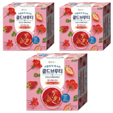 Damtuh 丹特 冷泡零卡水果茶 草莓芙蓉花茶 Set, 1.5g, 40包, 3盒