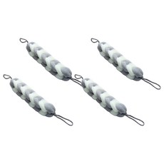 Tirona 附手柄沐浴巾, 4個, 灰色, 1入