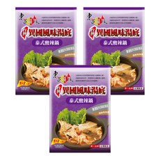 東方韻味 火鍋湯底 泰式酸辣, 60g, 3包