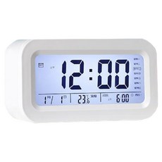 Reddot 紅點生活 全功能USB星期室溫報時鬧鐘, 簡約白
