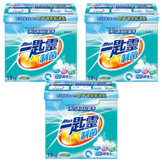 Attack 一匙靈 台灣公司貨 制菌超濃縮洗衣粉, 1.9kg, 3盒