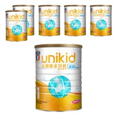 unikid 佑爾康 金貝親水解嬰兒配方 1號, 850g, 6罐