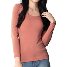 GIAT 吉亞特 女款 捍溫吸濕圓領發熱衣 839833