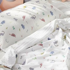 Bebe Nouveau 日託中心午睡羽絨被 + 空氣網墊 + 毛毯 + 棉枕 + 防水收納袋, Alphabet Dino