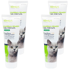 tomlyn 獸醫配方 化毛膏 挑嘴貓 4.25oz, 120.5g, Hairball Control, 4條